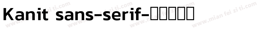Kanit sans-serif字体转换